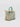 Borsa Vanity in Cotone con Ricami Verde Acqua