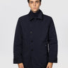 ADD-Cappotto Media Lunghezza con Chiusura Diagonale Blu-TRYME Shop