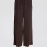 P.A.R.O.S.H.-Pantaloni in Crepe de Chine in Seta Testa di Moro-TRYME Shop