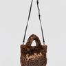 MC2 SAINT BARTH-Borsa in Pelliccia Leopardata Vanity Mini Marrone-TRYME Shop