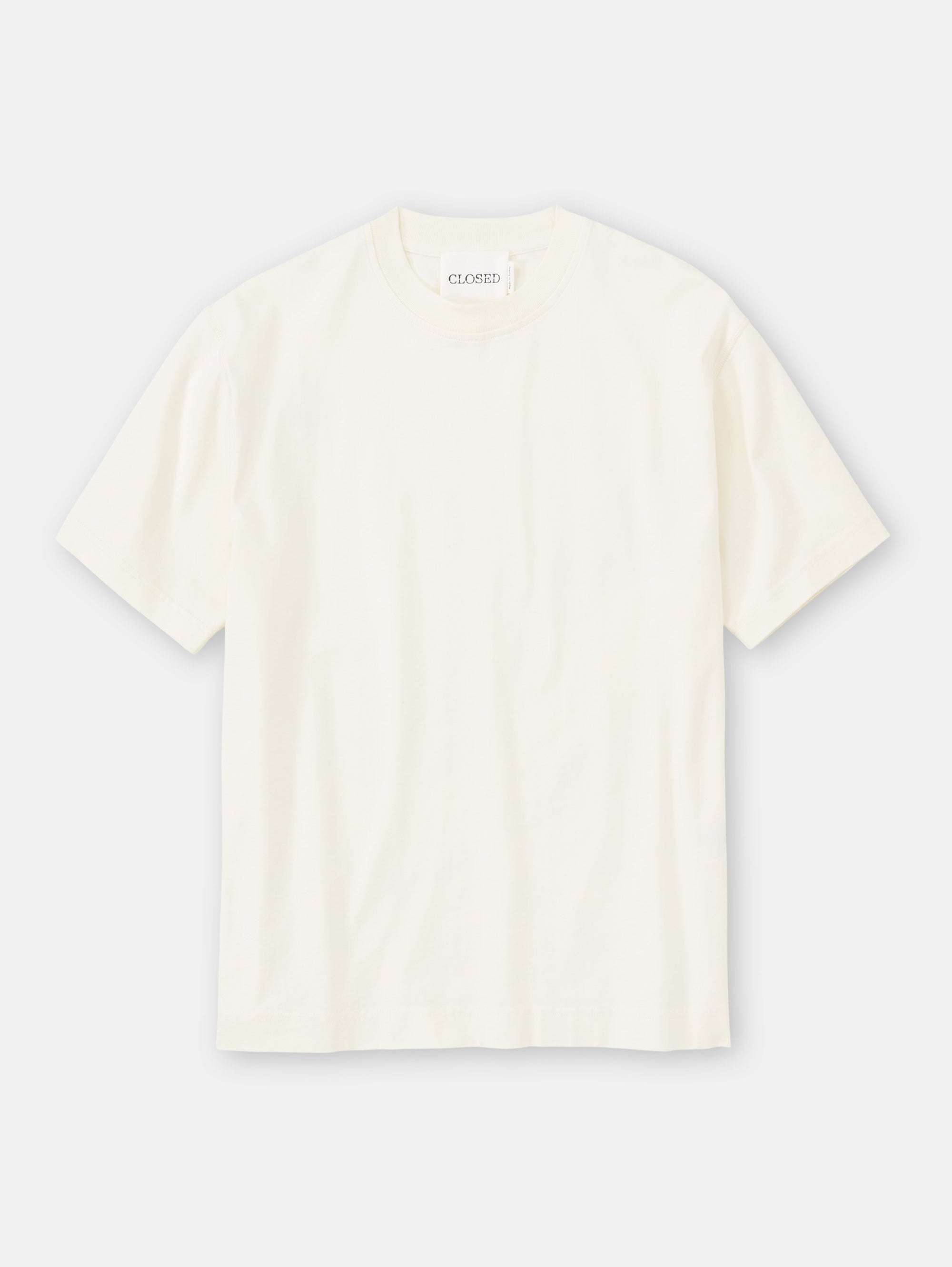T-Shirt in Cotone Ecologico Avorio