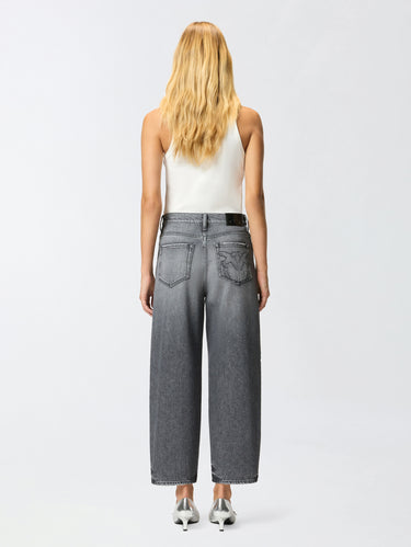 Jeans Balloon Fit mit ballonförmigem Bein in Grau