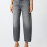 PINKO-Jeans Balloon Fit con Gamba a Palloncino Grigio-TRYME Shop
