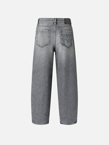 Jeans Balloon Fit mit ballonförmigem Bein in Grau