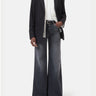 CLOSED-Denim Gamba a Palazzo Grigio Scuro-TRYME Shop