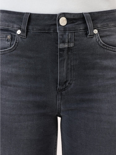 Dark Grey Wide-Leg Denim