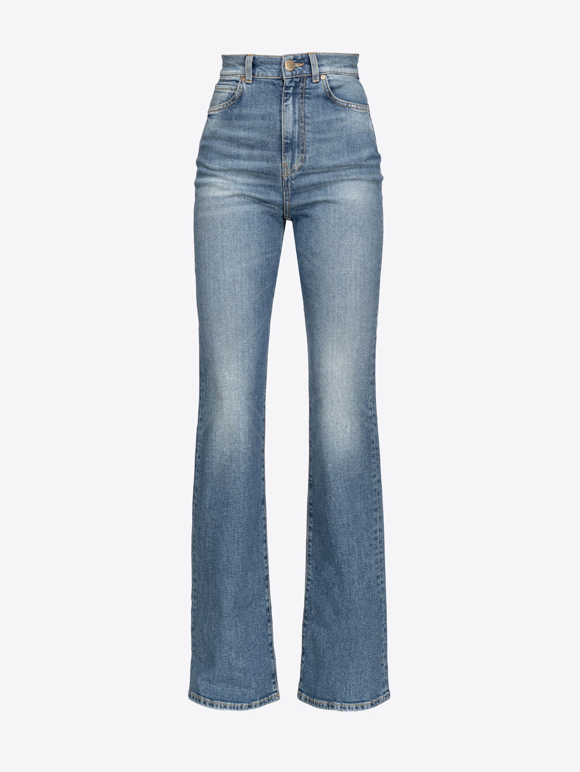 High Waist Flare Jeans Dirty Wash
