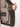 Blazer in Pelle con Chiusura ad un Bottone Marrone