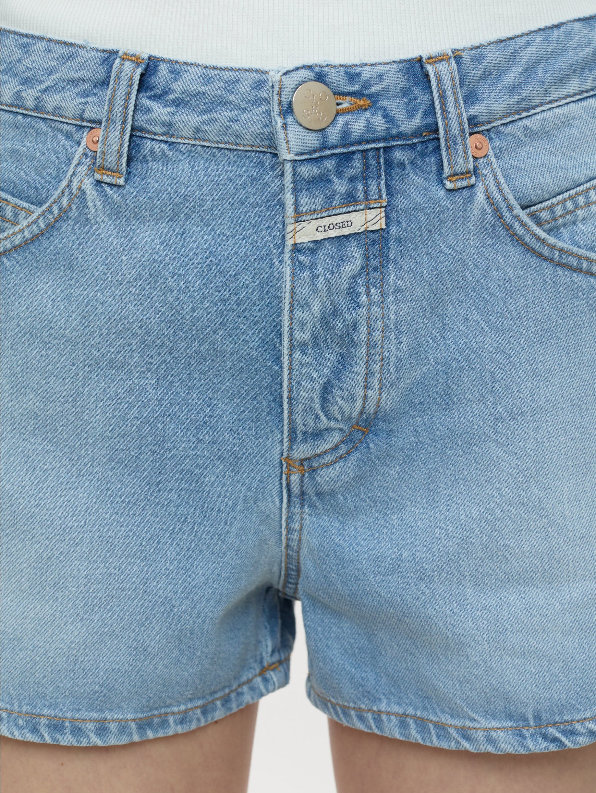Hot Pants in Denim Blu Chiaro