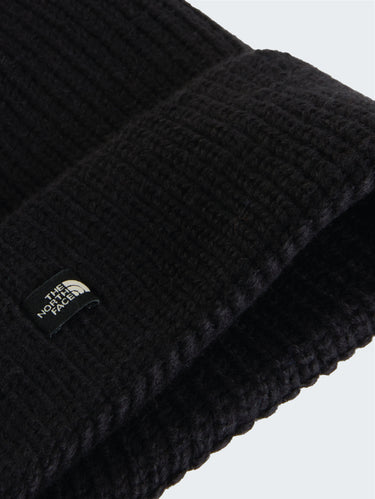 Black Knit Beanie with Mini Front Logo