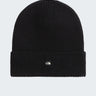 THE NORTH FACE-Berretto in Maglia con Mini Logo Frontale Nero-TRYME Shop