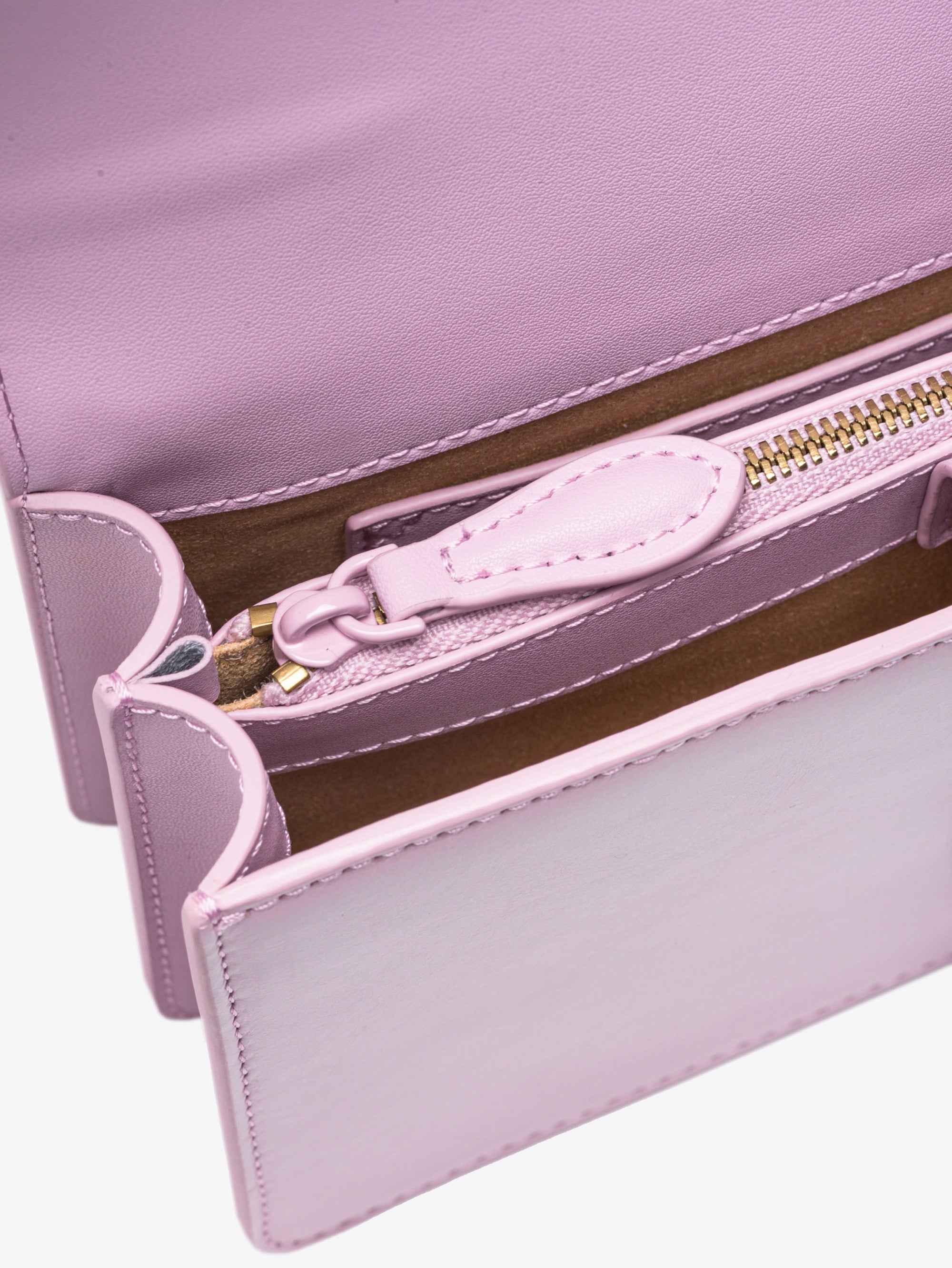 Lilac Color Block Iridescent Nappa Bag