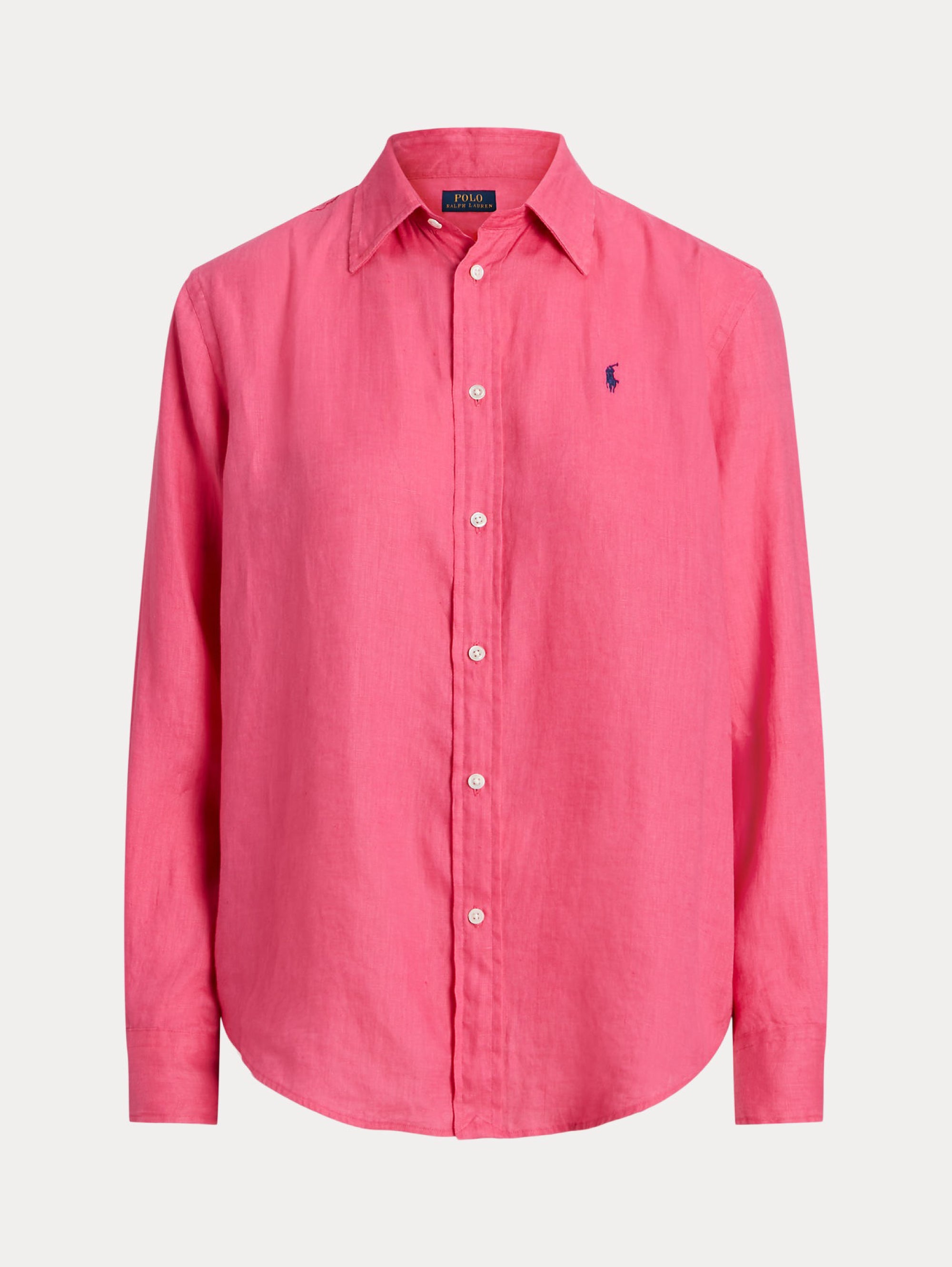 Over Pink Linen Shirt