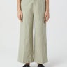CLOSED-Pantaloni in Lino e Cotone Verde-TRYME Shop