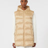 MAX MARA MM-Gilet in Luxepad Trapuntato con Cappuccio Albino-TRYME Shop