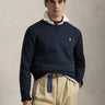 RALPH LAUREN-Felpa in Maglia Doppia Blu-TRYME Shop
