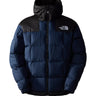 THE NORTH FACE-Giaccone in Piuma Lhotse con Cappuccio Blu/Nero-TRYME Shop