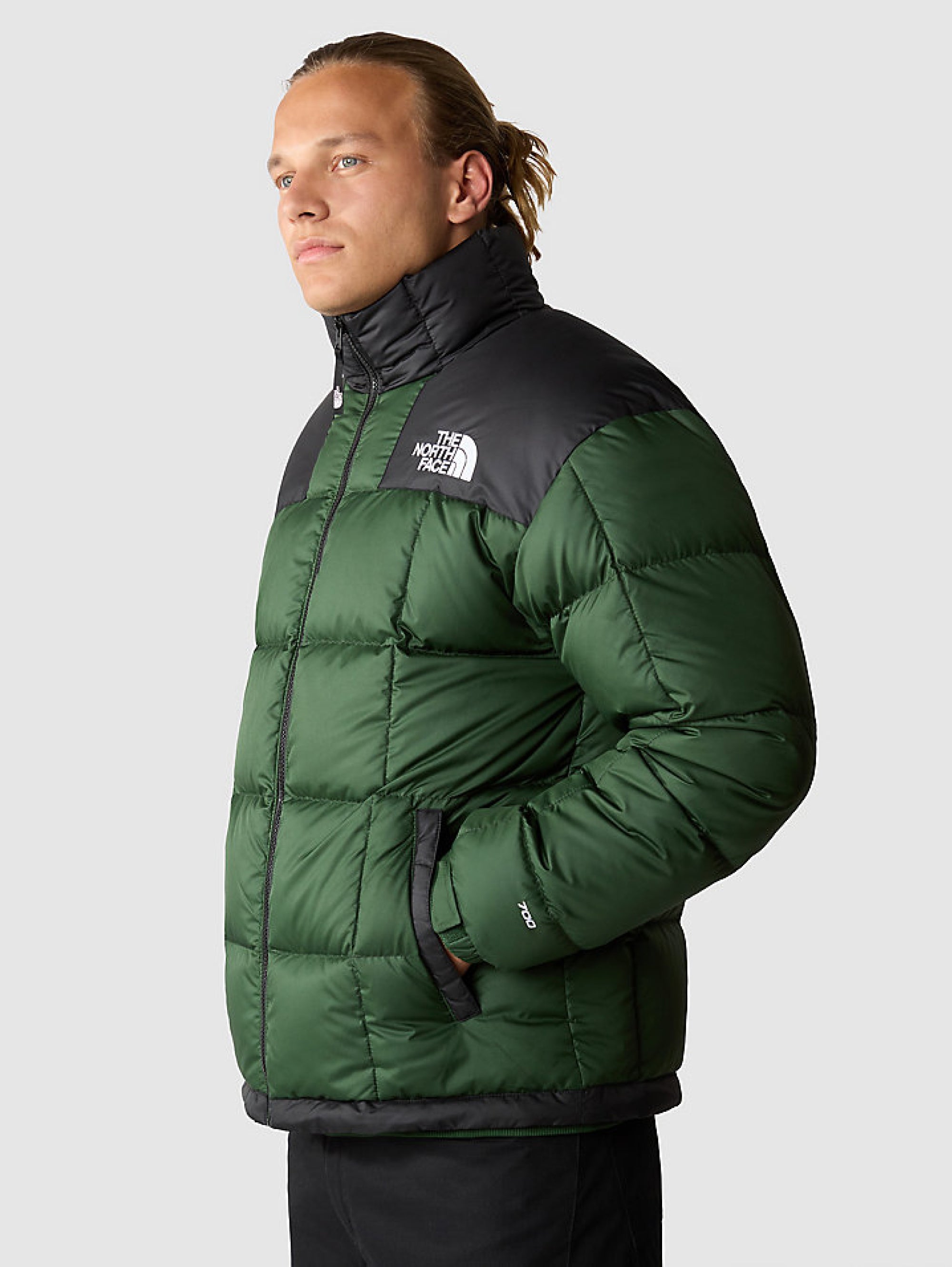 Lhotse Green/Black Short Quilted Down Jacket