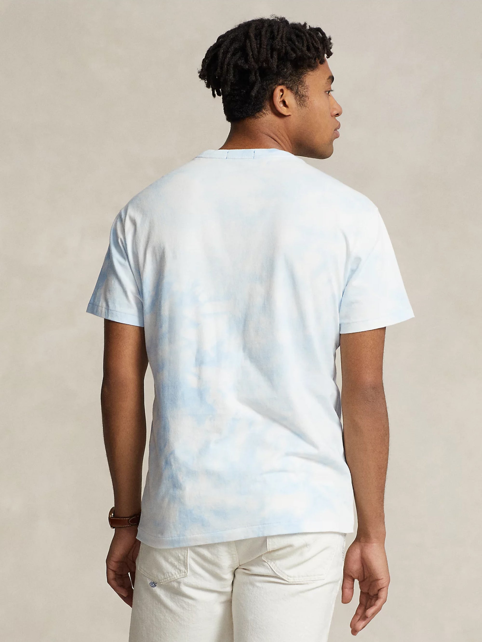 T-shirt Polo Bear Tie Dye Blu