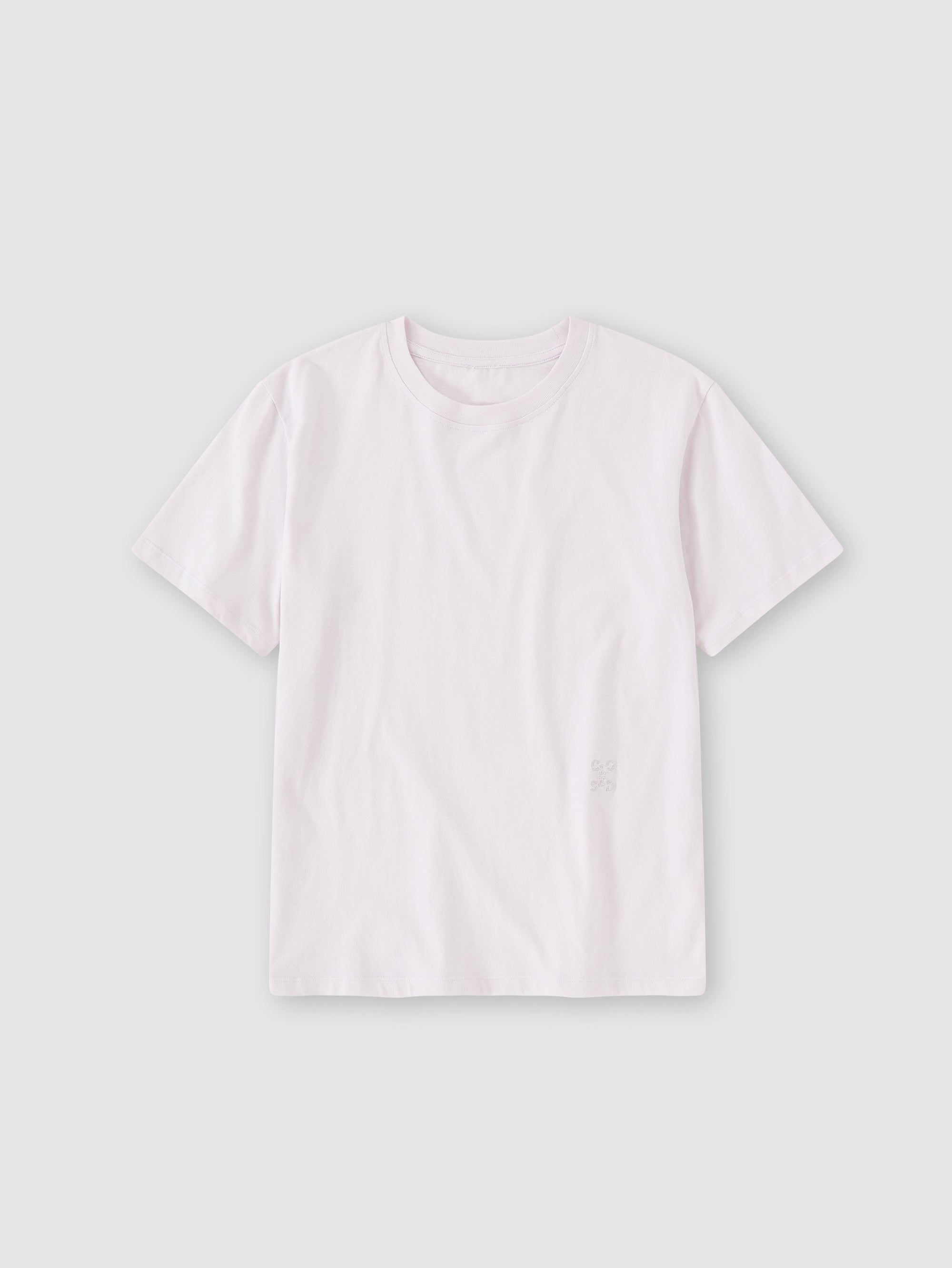 T-shirt with White Logo Embroidery