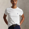 RALPH LAUREN-T-shirt Girocollo in Cotone Bianco-TRYME Shop
