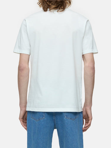 Rundhals-T-Shirt aus Jersey Weiß