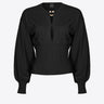 PINKO-Maglia Cut-Out con Fibbia Nero-TRYME Shop