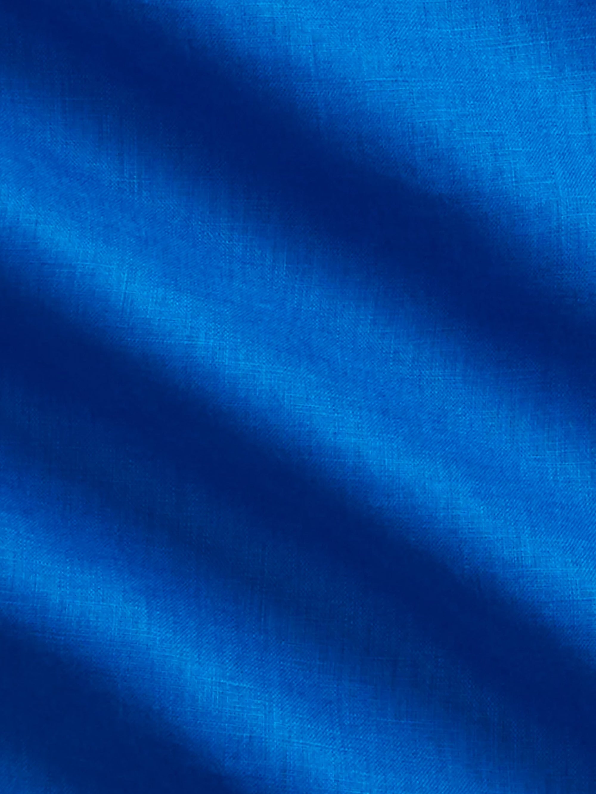 Blaues Slim-Fit-Leinenhemd