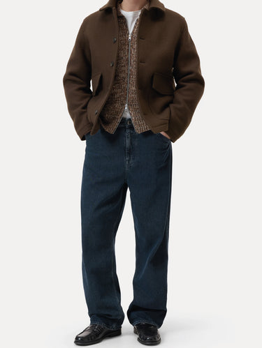 Shoreham Indigo Wide-Fit Jeans Dark Blue