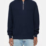 CLOSED-Maglia con Mezza Zip Blu-TRYME Shop