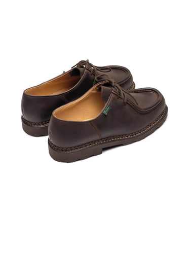 Michael Marche Gringo Nubo Leather Derby Shoes Brown
