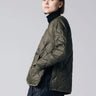 TAION-Piumino Leggero con Scollo a V Verde-TRYME Shop