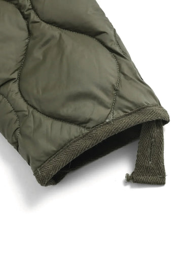 Piumino Leggero con Scollo a V Verde