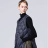 TAION-Gilet Leggero con Trapuntatura a Onde Navy-TRYME Shop