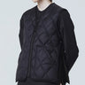 TAION-Gilet Leggero con Trapuntatura a Onde Nero-TRYME Shop
