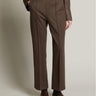 MAX MARA MM-Pantaloni in Principe di Galles Cropped alla Caviglia Testa Moro-TRYME Shop