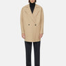 CLOSED-Cappotto Corto Doppio Petto Beige-TRYME Shop