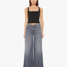 MOTHER-Jeans Palazzo con Vita Alta Grigio-TRYME Shop