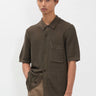 NORSE PROJECTS-Camicia in Cotone Mercerizzato Marrone-TRYME Shop