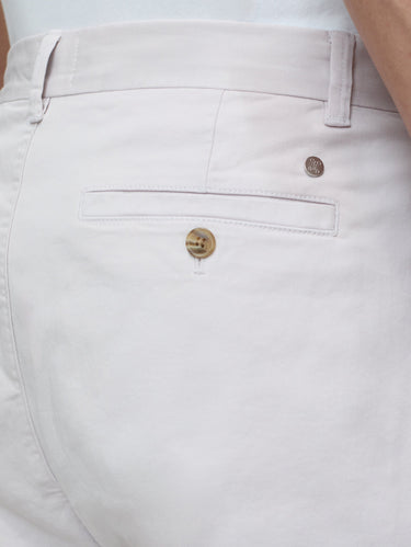 Broek van katoenen twill mist