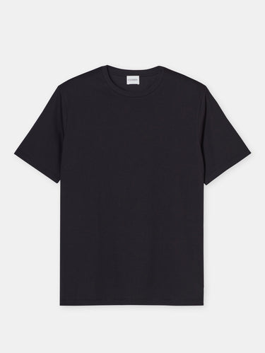 Rundhals-T-Shirt aus Jersey Schwarz