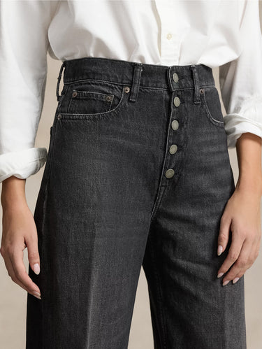 Jeans van Egyptisch katoen Cropped Grijs