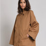 MAX MARA MM-Impermeabile Caban Antigoccia Noce-TRYME Shop