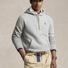 RALPH LAUREN-Felpa con Cappuccio e Tasca Marsupio Grigio-TRYME Shop