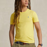 RALPH LAUREN-T-shirt Girocollo Custom Slim Fit Giallo-TRYME Shop