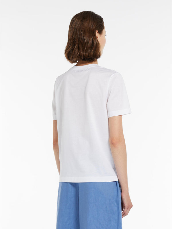 T-shirt con Stampa Bianco