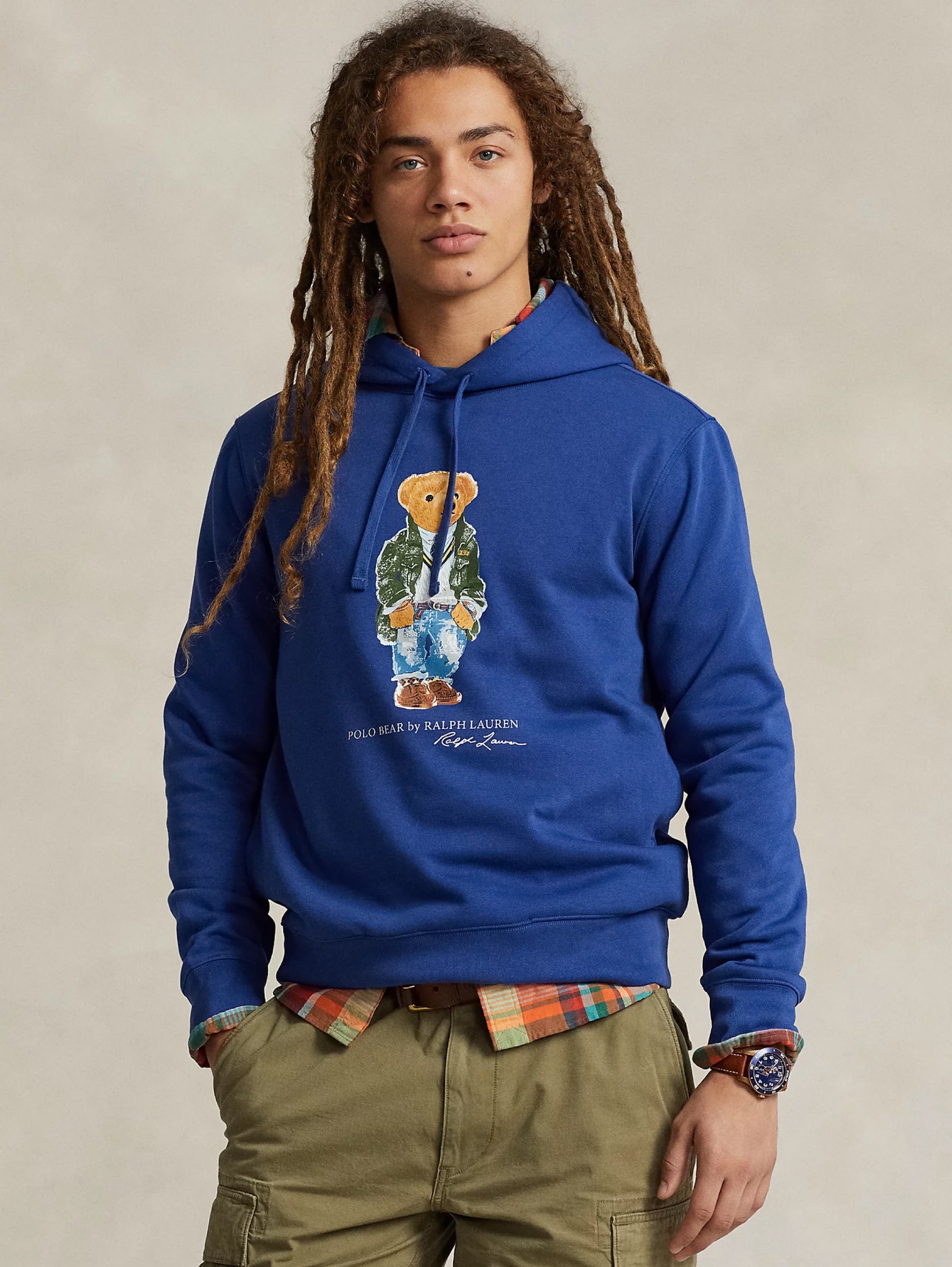 RALPH LAUREN Blue Polo Bear Hoodie – TRYME Shop - Main Image