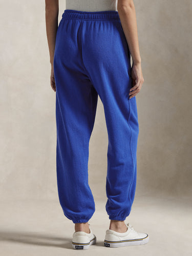 Hose aus Loopback-Sweatstoff Saturnblau