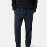 CLOSED-Pantaloni con Coulisse in Raso di Cotone Blu-TRYME Shop