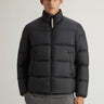 WOOLRICH-Piumino Corto in Microfibra Cloud Nero-TRYME Shop